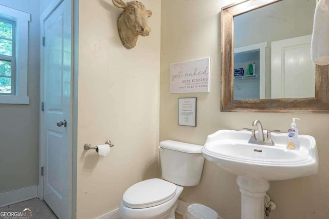 104 Buck Run E, Dahlonega, GA 30533 - bathroom with toilet and baseboards
