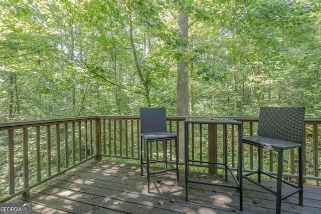 104 Buck Run E, Dahlonega, GA 30533 - deck featuring a view of trees