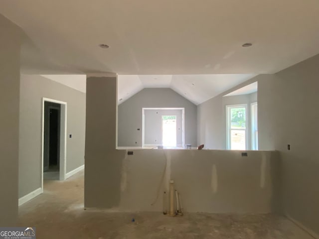 3800 High Falls Rd, Griffin, GA 30224 - unfurnished room with lofted ceiling and baseboards