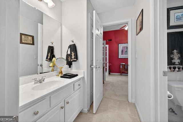 2002 Ivy Ridge Rd SE, Smyrna, GA 30080 - bathroom with vanity and french doors