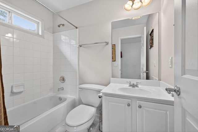 2002 Ivy Ridge Rd SE, Smyrna, GA 30080 - bathroom with vanity and shower / tub combination