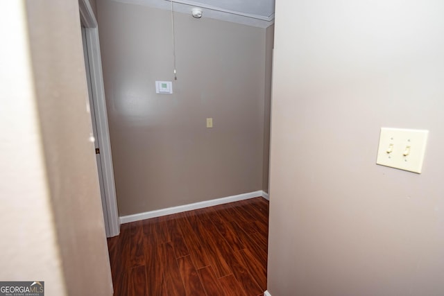 46 Cedar Ridge Dr, Toccoa, GA 30577 - corridor with dark wood finished floors and baseboards