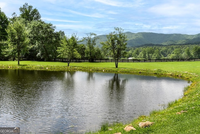 4167 Downings Creek Rd, Hayesville, NC 28904 - water view with a mountainous background