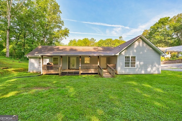 30 Red Bird Ln, Ellijay, GA 30540 - back of property featuring a lawn