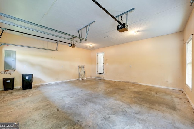 30 Red Bird Ln, Ellijay, GA 30540 - garage with electric panel and a garage door opener