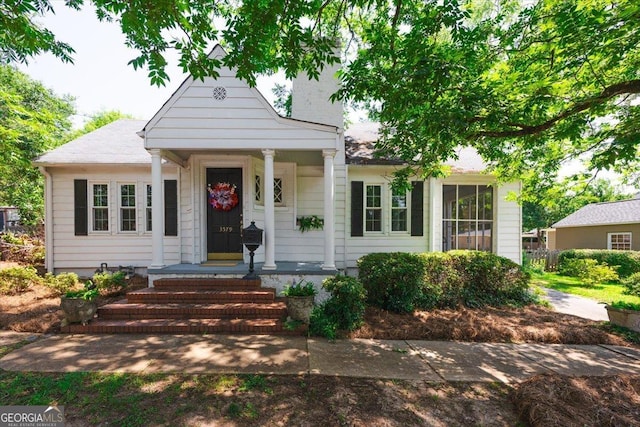 3579 Overlook Ave, Macon, GA 31204 - view of front of house featuring a porch