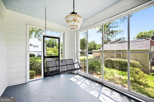 3579 Overlook Ave, Macon, GA 31204 - unfurnished sunroom featuring plenty of natural light