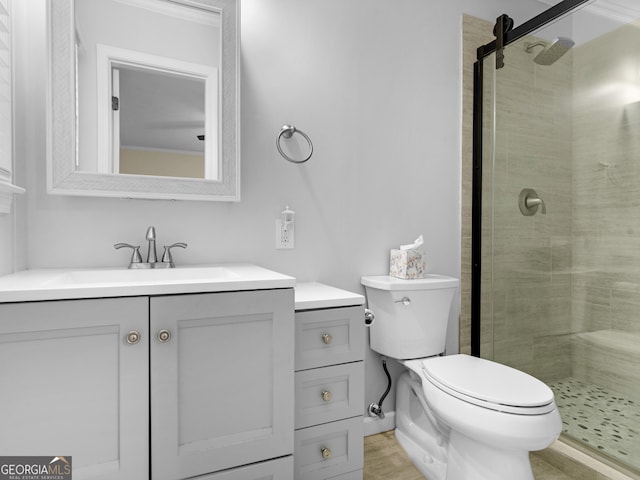 117 Thomas St, Griffin, GA 30224 - bathroom with vanity and a stall shower