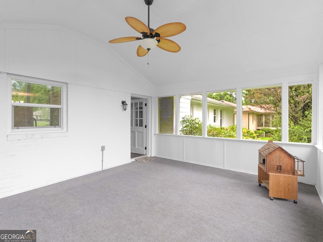 117 Thomas St, Griffin, GA 30224 - unfurnished sunroom with lofted ceiling and healthy amount of natural light