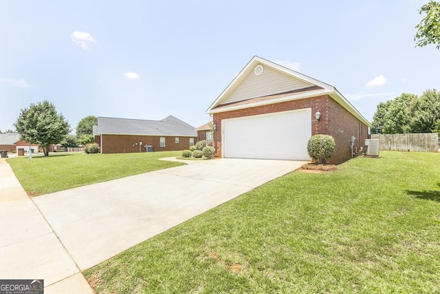 112 Huntwood Ln, Kathleen, GA 31047 - view of front facade with brick siding, concrete driveway, and an attached garage