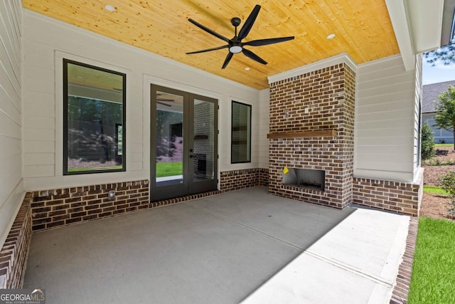 1131 Glen Eagle Dr, Greensboro, GA 30642 - view of patio with a ceiling fan