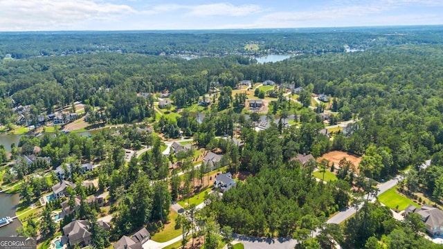 1131 Glen Eagle Dr, Greensboro, GA 30642 - aerial view of property's location featuring a heavily wooded area and a nearby body of water