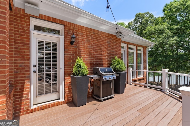 660 Milton Dr, Mcdonough, GA 30252 - deck featuring a grill
