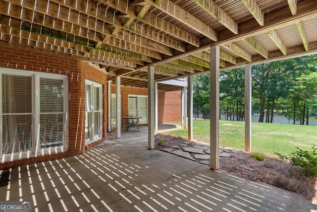 660 Milton Dr, Mcdonough, GA 30252 - view of patio featuring a water view