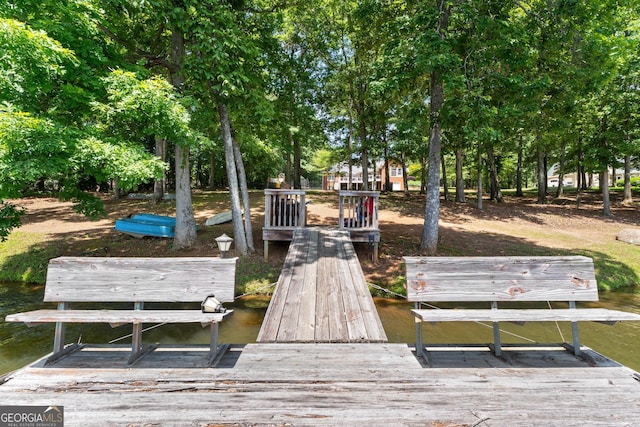 660 Milton Dr, Mcdonough, GA 30252 - dock area featuring a water view