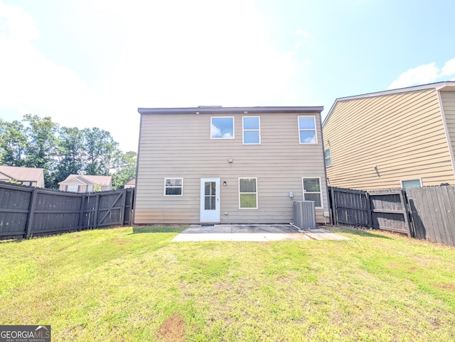 120 Magnaview Dr, Mcdonough, GA 30253 - rear view of house with a patio area and a fenced backyard