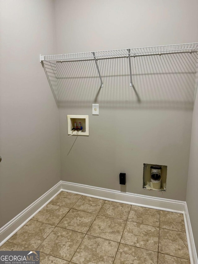 205 Huntington Shoals Dr, Athens, GA 30606 - laundry room with washer hookup, tile patterned flooring, and hookup for an electric dryer