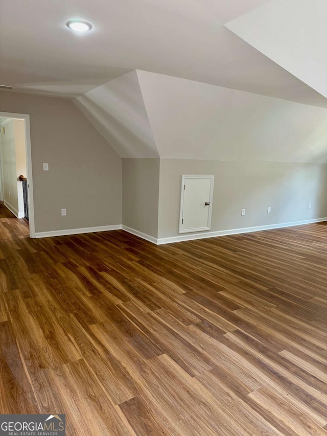 205 Huntington Shoals Dr, Athens, GA 30606 - additional living space with vaulted ceiling, wood finished floors, and recessed lighting