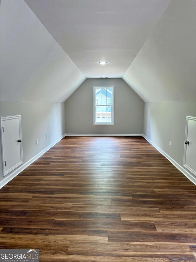 205 Huntington Shoals Dr, Athens, GA 30606 - bonus room with dark wood-type flooring and vaulted ceiling