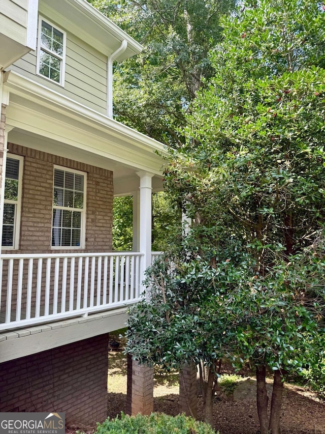 205 Huntington Shoals Dr, Athens, GA 30606 - view of property exterior featuring brick siding and covered porch
