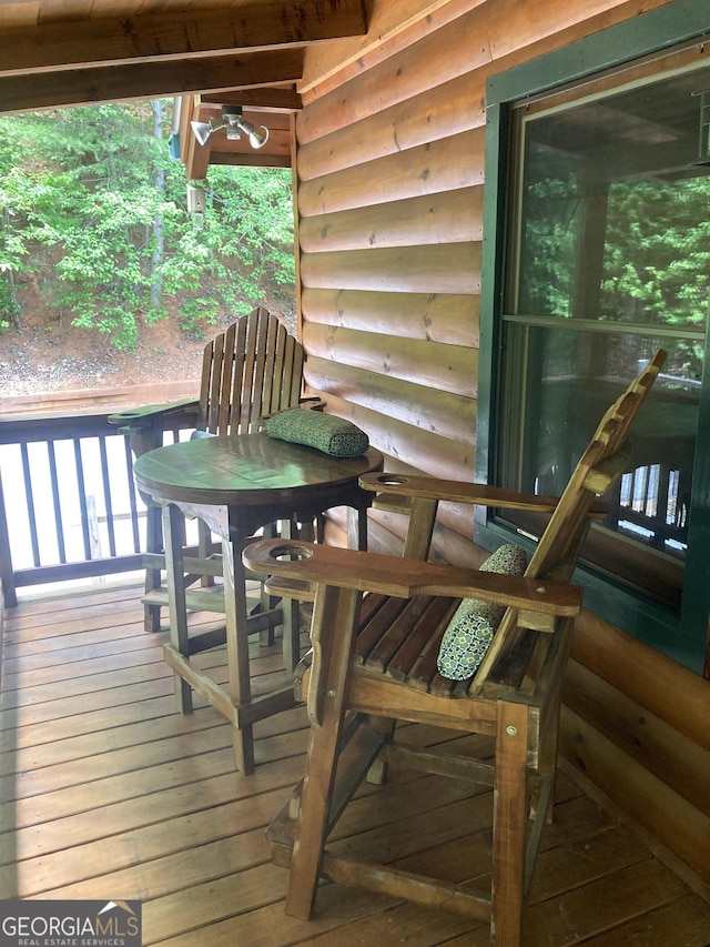 105 Ranch Mountain Ct, Dahlonega, GA 30533 - deck with outdoor dining space