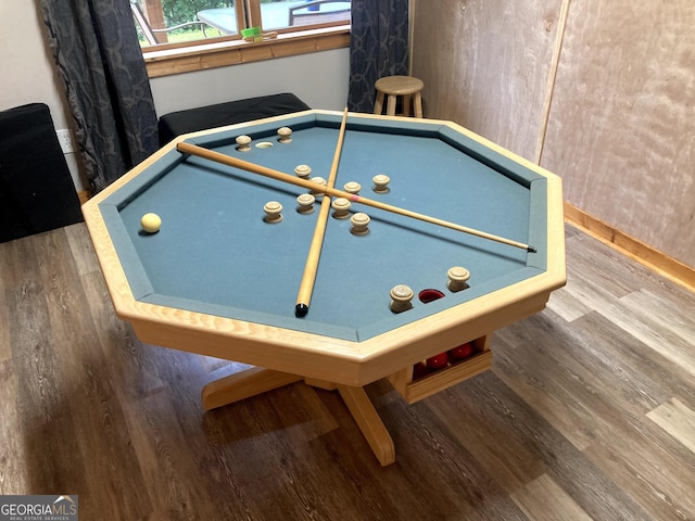 105 Ranch Mountain Ct, Dahlonega, GA 30533 - game room with wood finished floors and pool table