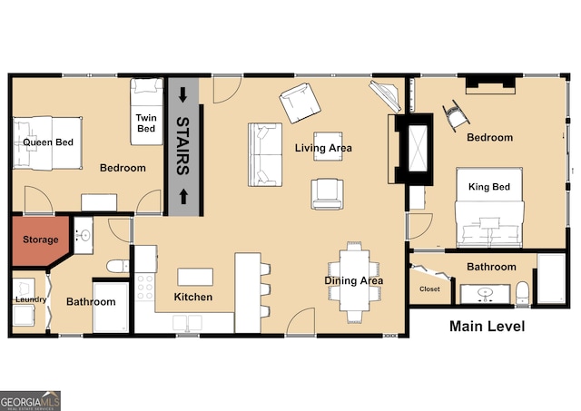 105 Ranch Mountain Ct, Dahlonega, GA 30533 - view of room layout