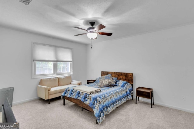 1481 Howard Way, Lawrenceville, GA 30043 - carpeted bedroom featuring a ceiling fan and baseboards