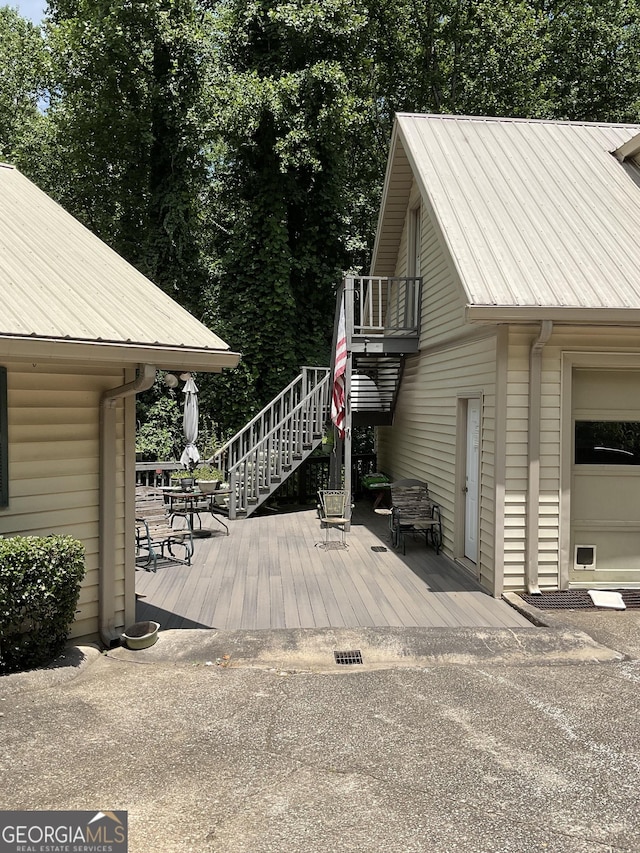 866 Yunai Cir, Clayton, GA 30525 - wooden deck with stairs