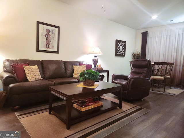 1302 Speckle Park Way, Stockbridge, GA 30281 - living room featuring wood finished floors