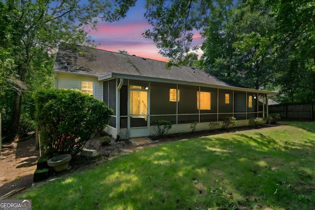 3997 Paloverde Dr NW, Kennesaw, GA 30144 - rear view of property with a sunroom