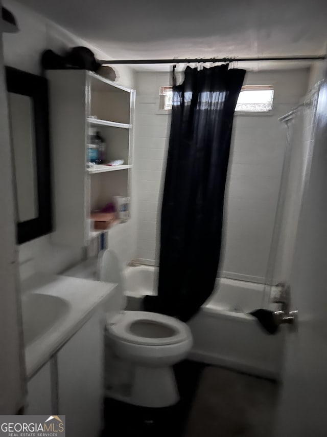 643 Dailey Mill Rd, Mcdonough, GA 30253 - bathroom with shower / bath combo with shower curtain and healthy amount of natural light