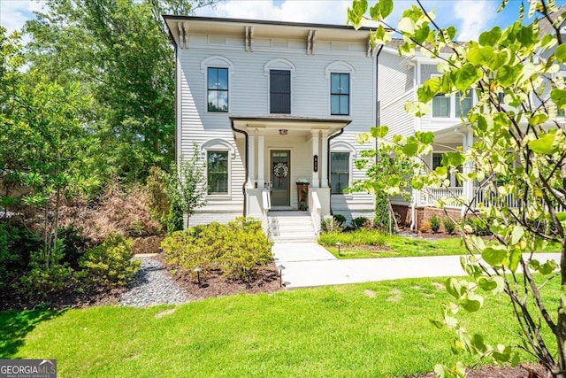 410 Anglin Walk, Alpharetta, GA 30009 - italianate-style house with a front yard
