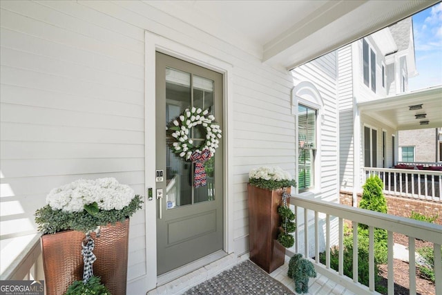 410 Anglin Walk, Alpharetta, GA 30009 - view of exterior entry featuring a porch
