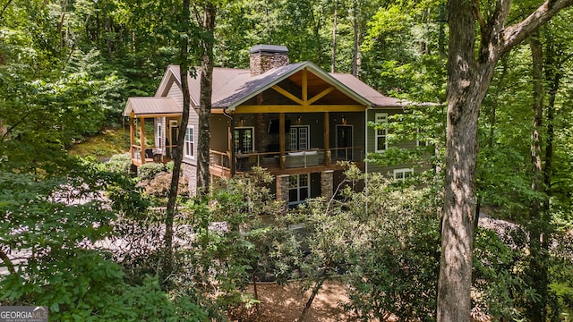 112 Springhill Ln, Clarkesville, GA 30523 - view of outdoor structure featuring a forest view