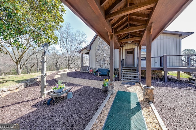 335 Jones Rd, Jefferson, GA 30549 - view of patio / terrace with a deck