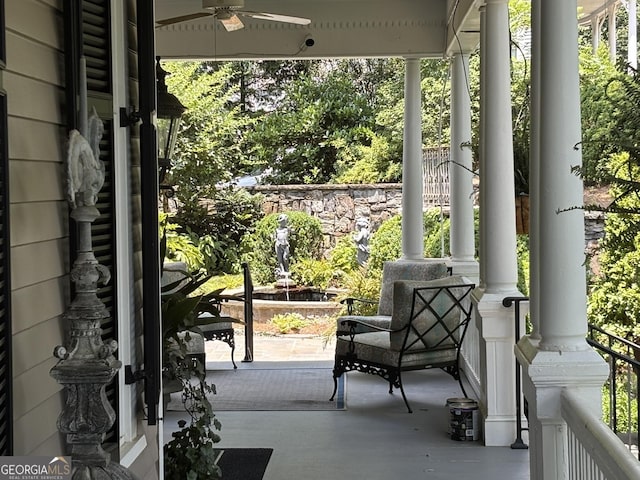 320 E 3rd Ave, Rome, GA 30161 - porch with ceiling fan