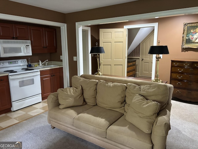 320 E 3rd Ave, Rome, GA 30161 - living area with light colored carpet and light flooring