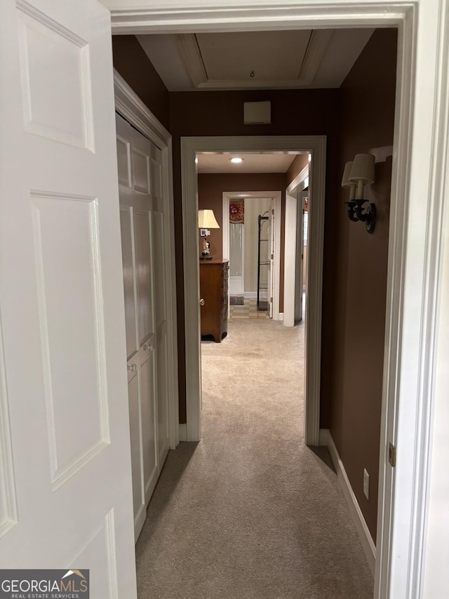 320 E 3rd Ave, Rome, GA 30161 - hall featuring light colored carpet and baseboards