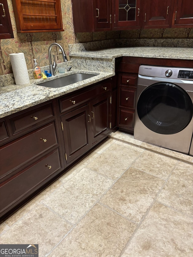 320 E 3rd Ave, Rome, GA 30161 - laundry room featuring washer / clothes dryer and cabinet space