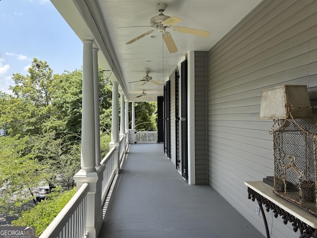 320 E 3rd Ave, Rome, GA 30161 - view of patio with ceiling fan