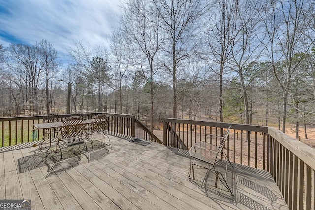 339 Jones Rd, Jefferson, GA 30549 - wooden terrace with outdoor dining space