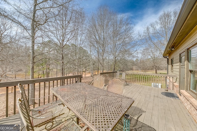 339 Jones Rd, Jefferson, GA 30549 - wooden terrace with outdoor dining area