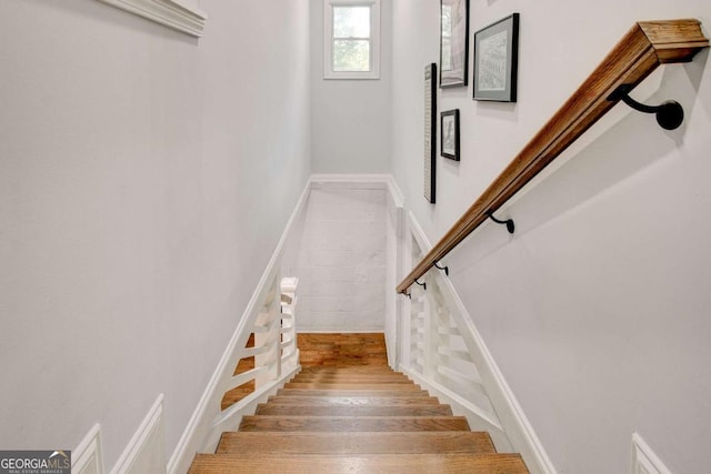 2200 Glendale Dr, Atlanta, GA 30032 - staircase featuring wood finished floors