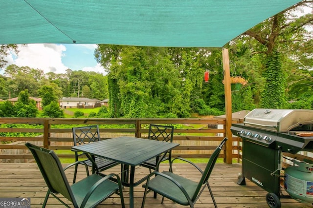 2200 Glendale Dr, Atlanta, GA 30032 - deck with area for grilling and outdoor dining space