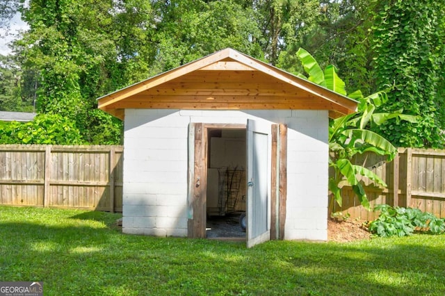 2200 Glendale Dr, Atlanta, GA 30032 - view of shed featuring a fenced backyard