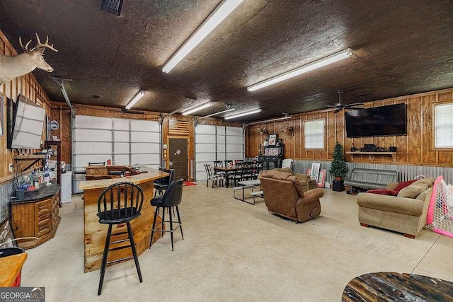 2452 Malcom Bridge Rd, Bogart, GA 30622 - garage with wood walls