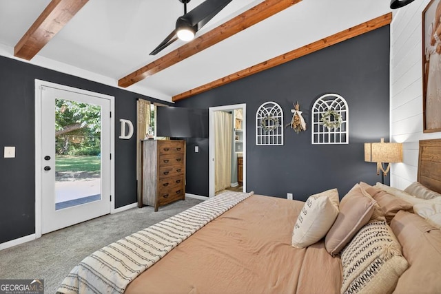 1724 Cedar Grove Church Rd, Winder, GA 30680 - bedroom with carpet and access to exterior