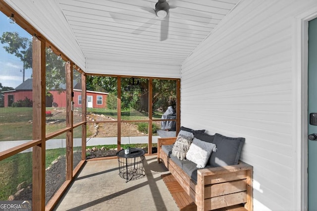 1724 Cedar Grove Church Rd, Winder, GA 30680 - sunroom / solarium with a ceiling fan