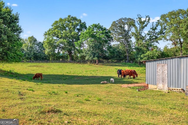 1724 Cedar Grove Church Rd, Winder, GA 30680 - view of yard with a rural view and a shed